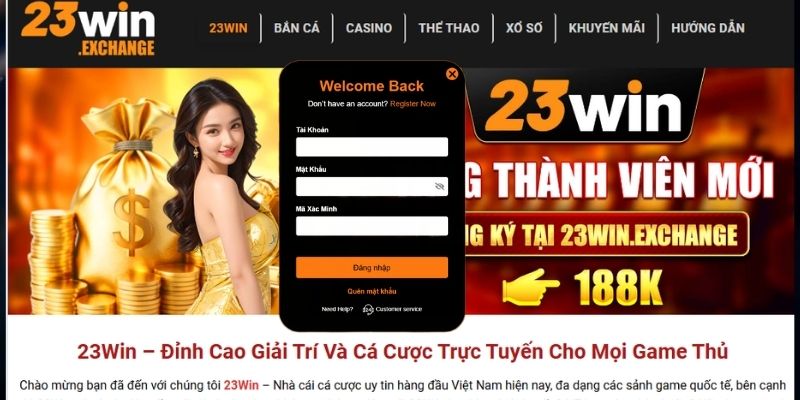 Hướng dẫn các bước đăng nhập cụ thể 23Win